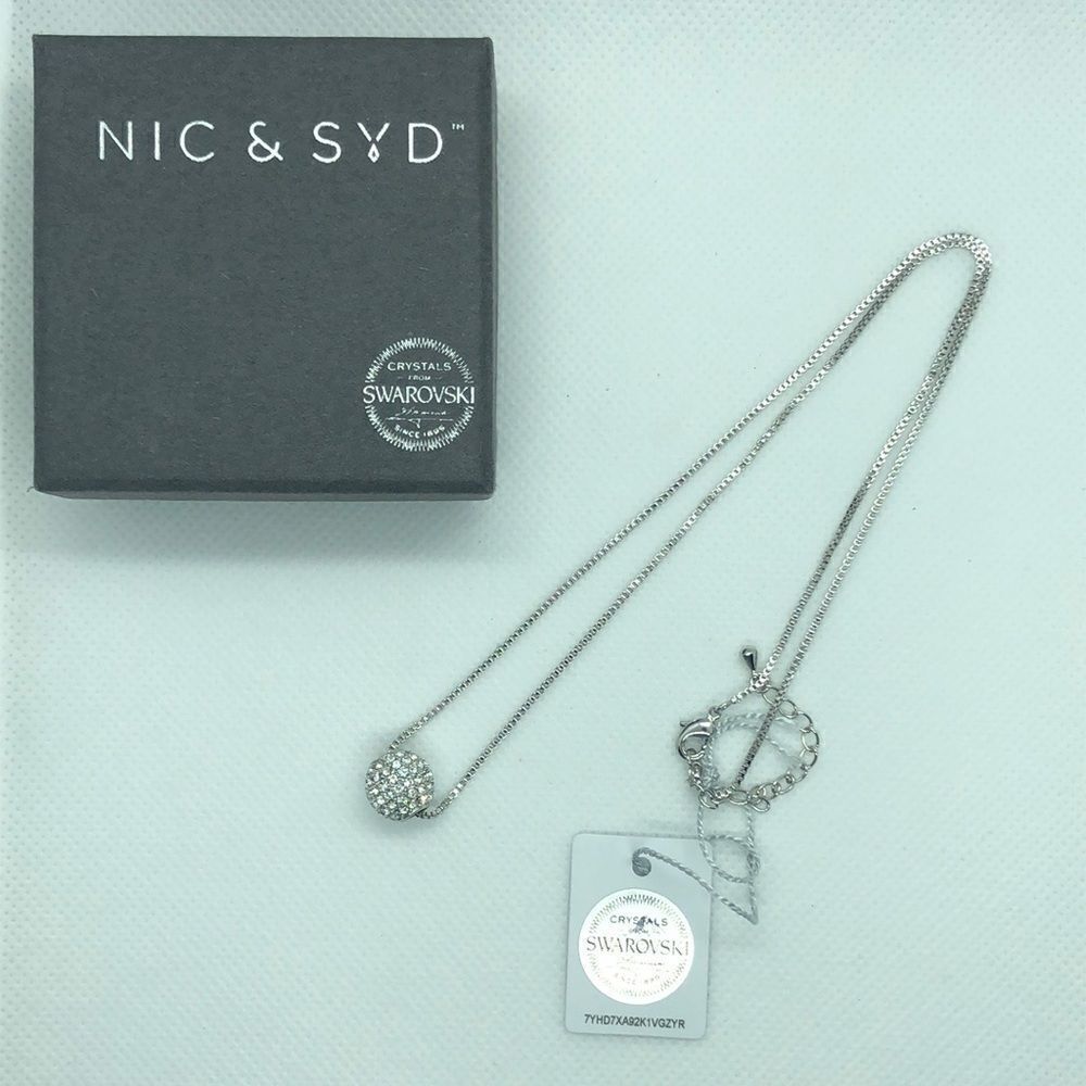 💛 Nic & Syd Pave Crystal Ball Necklace